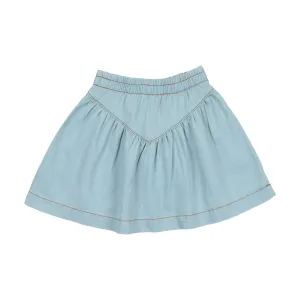 Lil Legs Denim Drop Waisted Skirt - Chambray