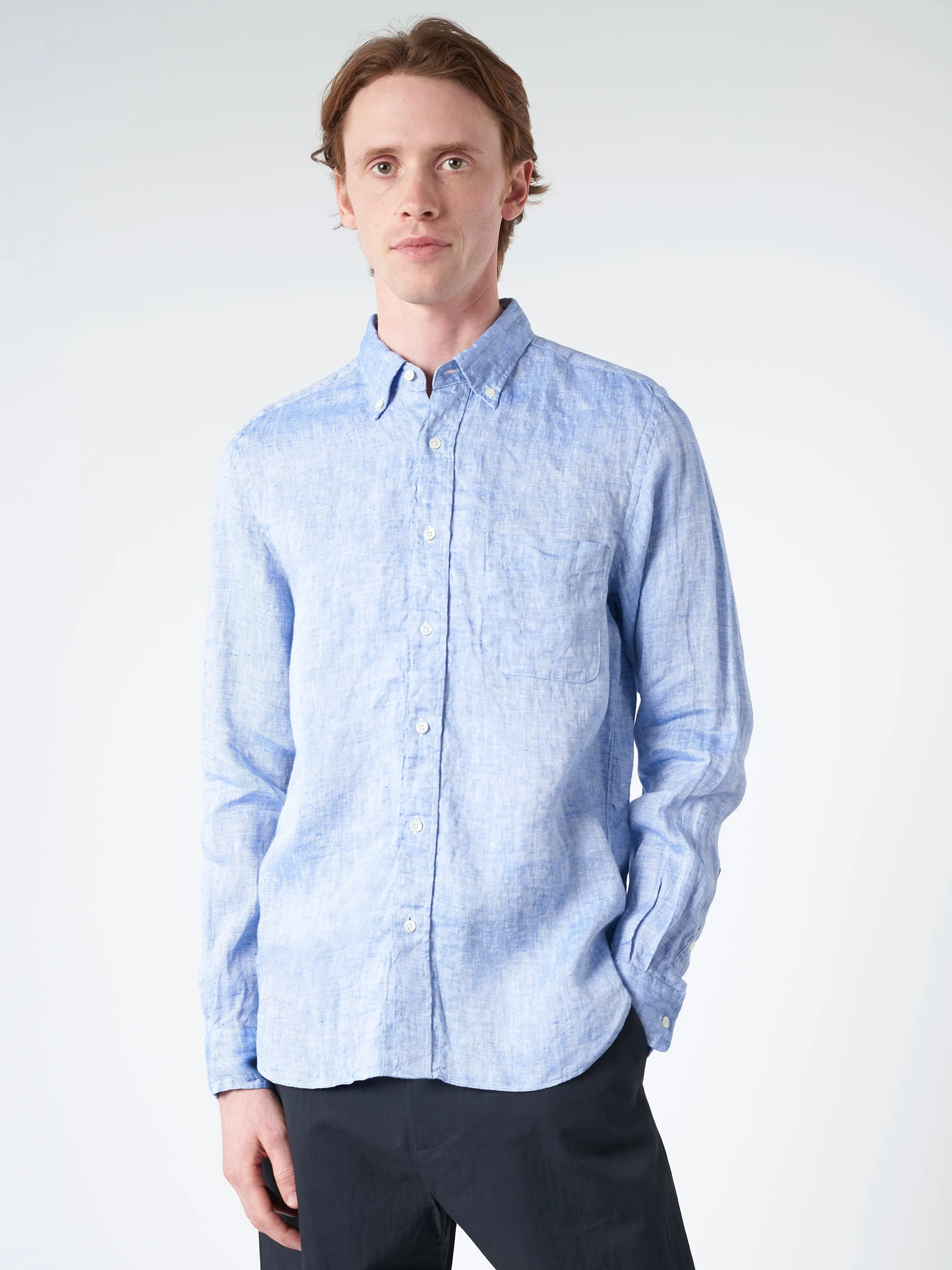 Linen Oxford Button Down