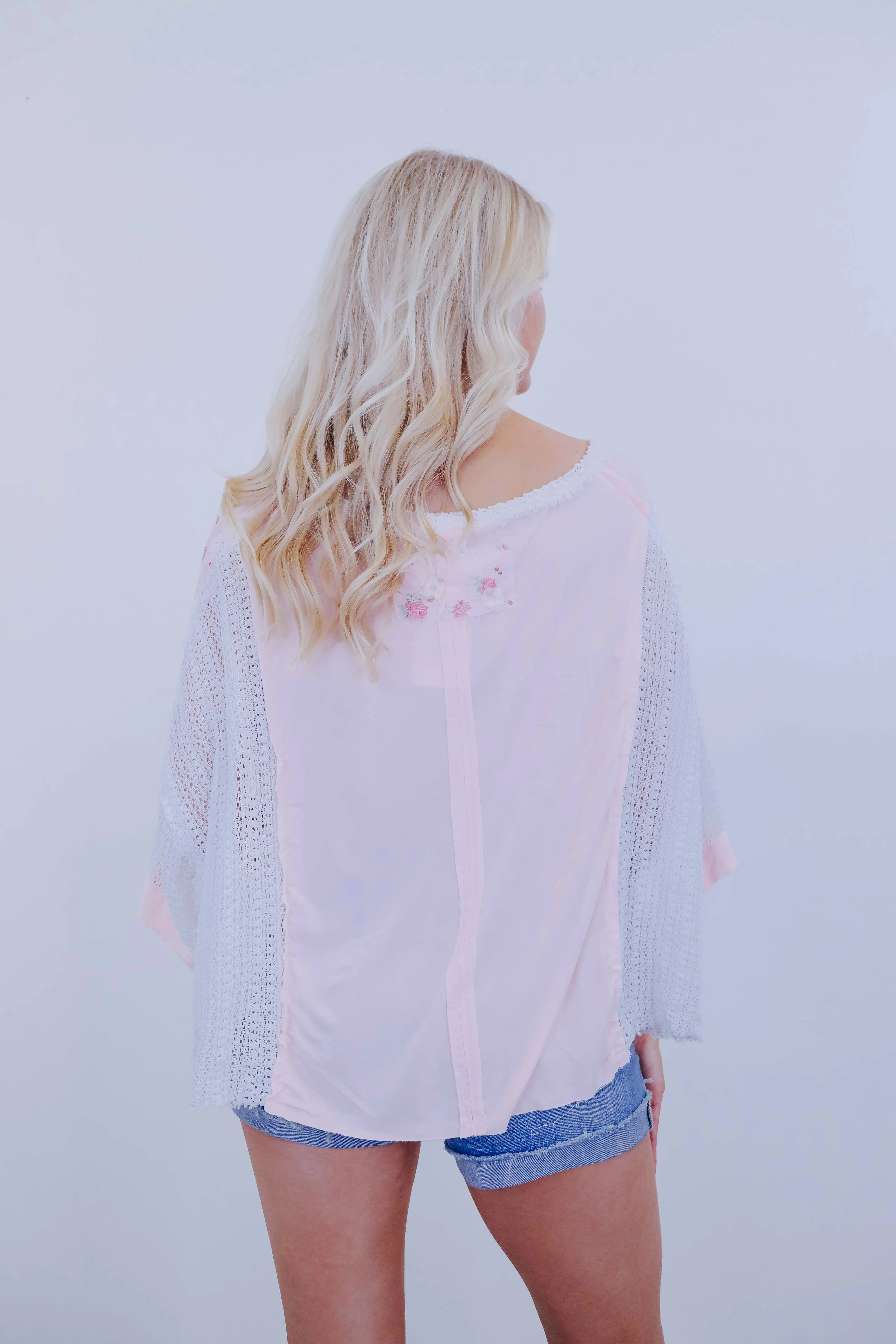 Mae Crochet N  Floral Oversized Top By POL- 5 Colors