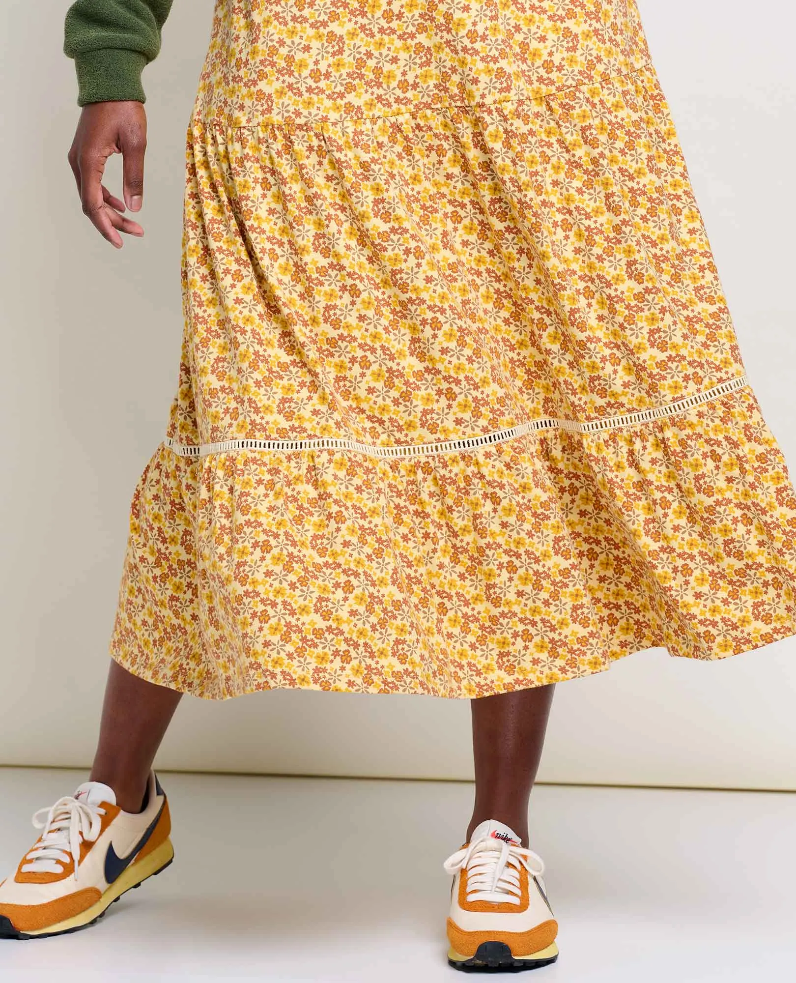 Marigold Tiered Midi Skirt - SALE