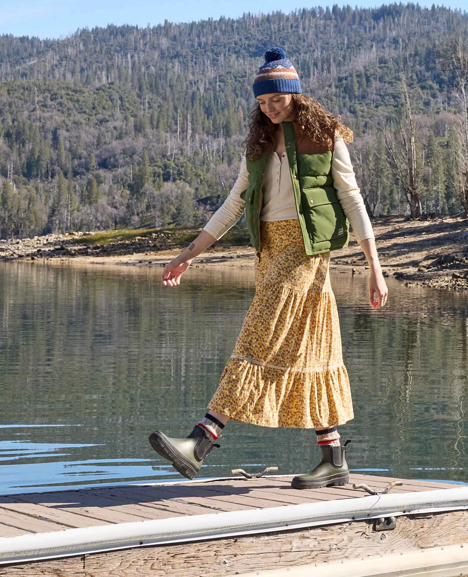 Marigold Tiered Midi Skirt - SALE
