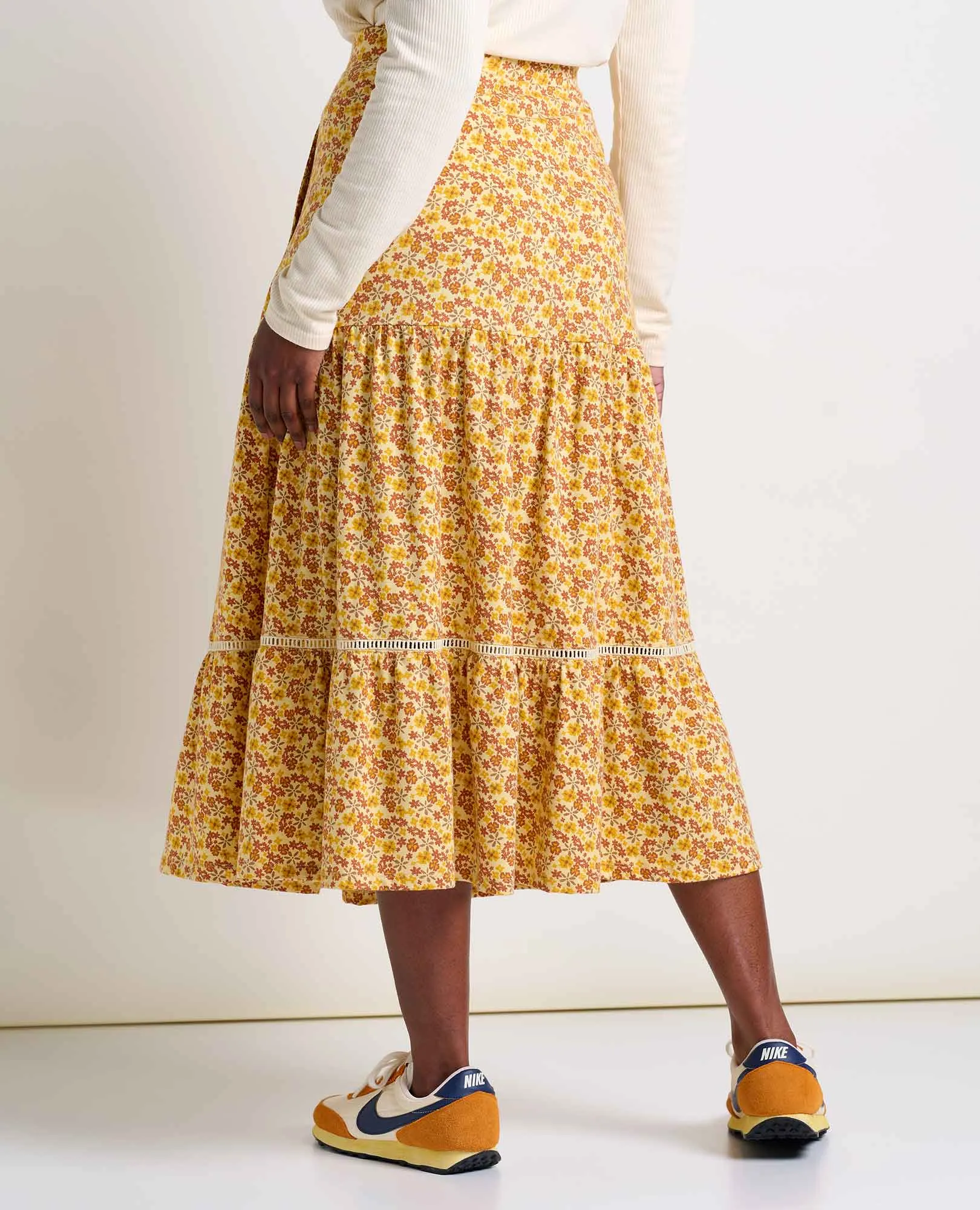 Marigold Tiered Midi Skirt - SALE