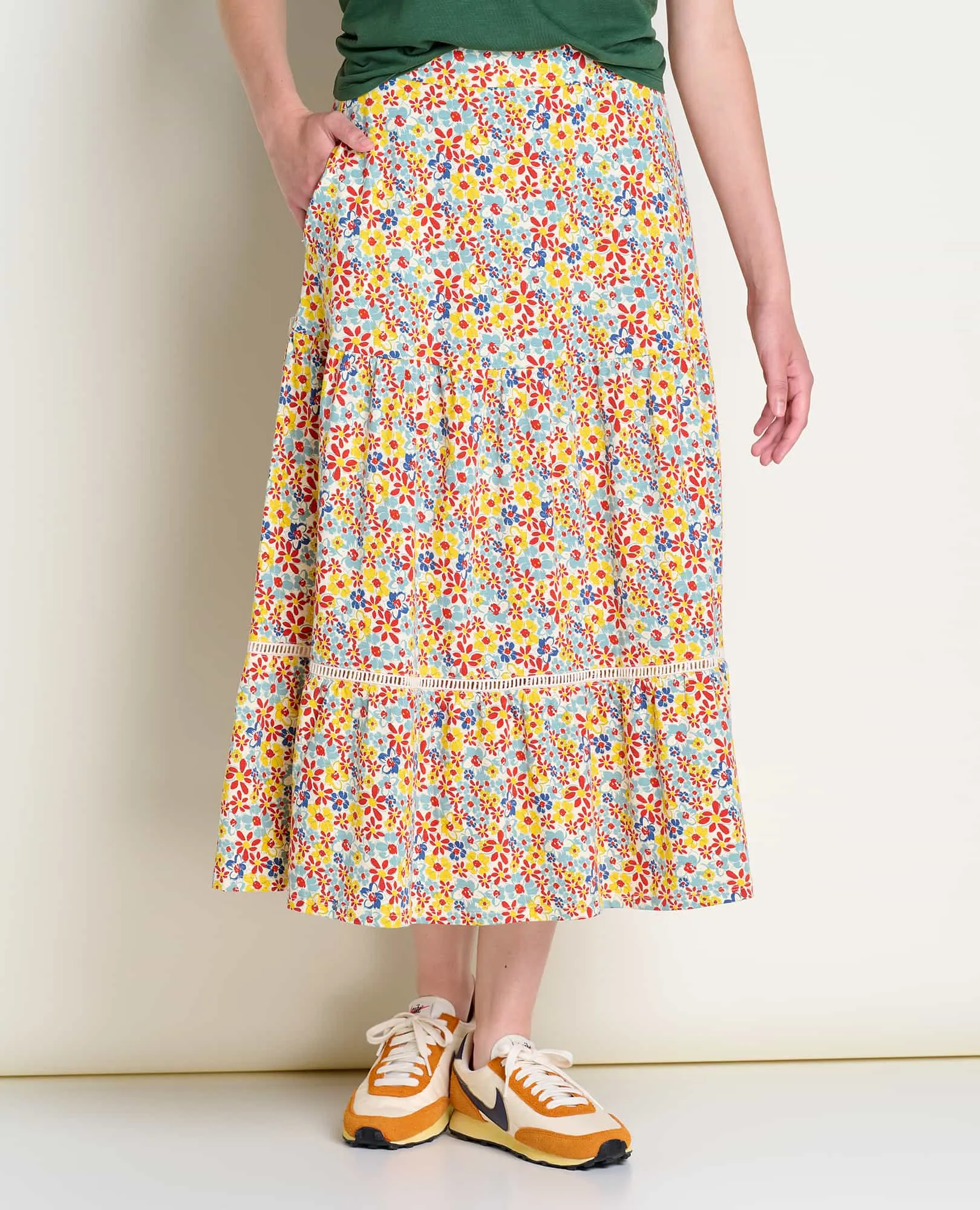Marigold Tiered Midi Skirt - SALE
