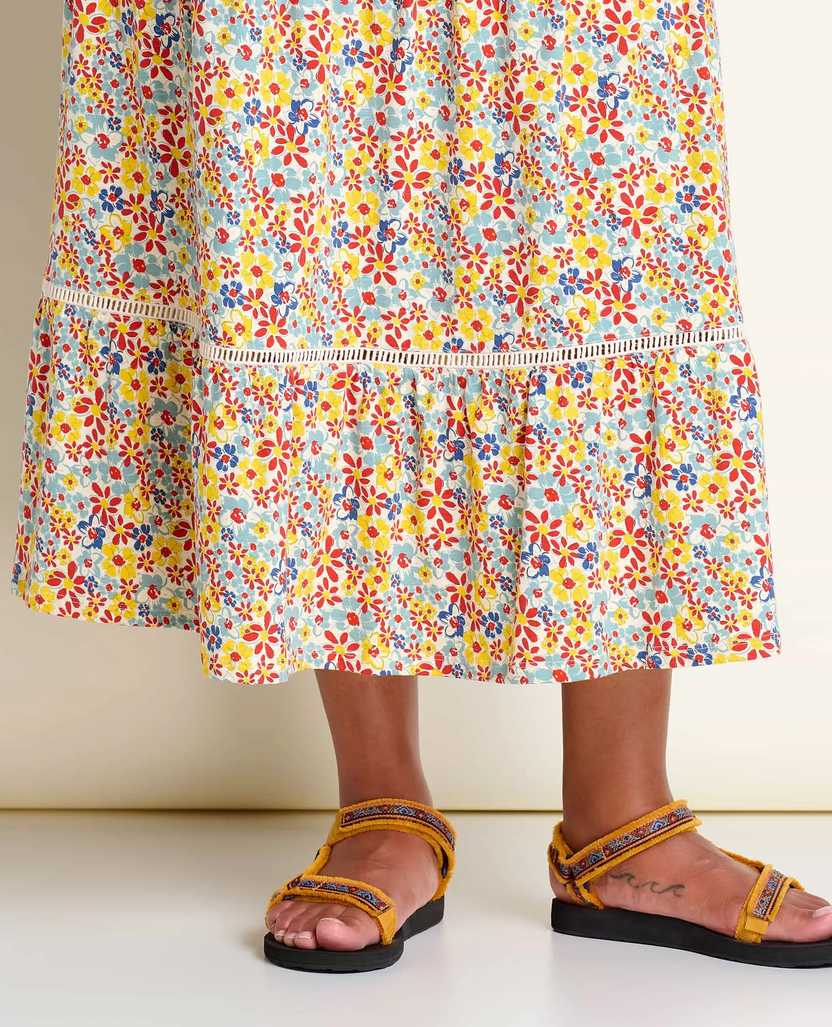 Marigold Tiered Midi Skirt - SALE