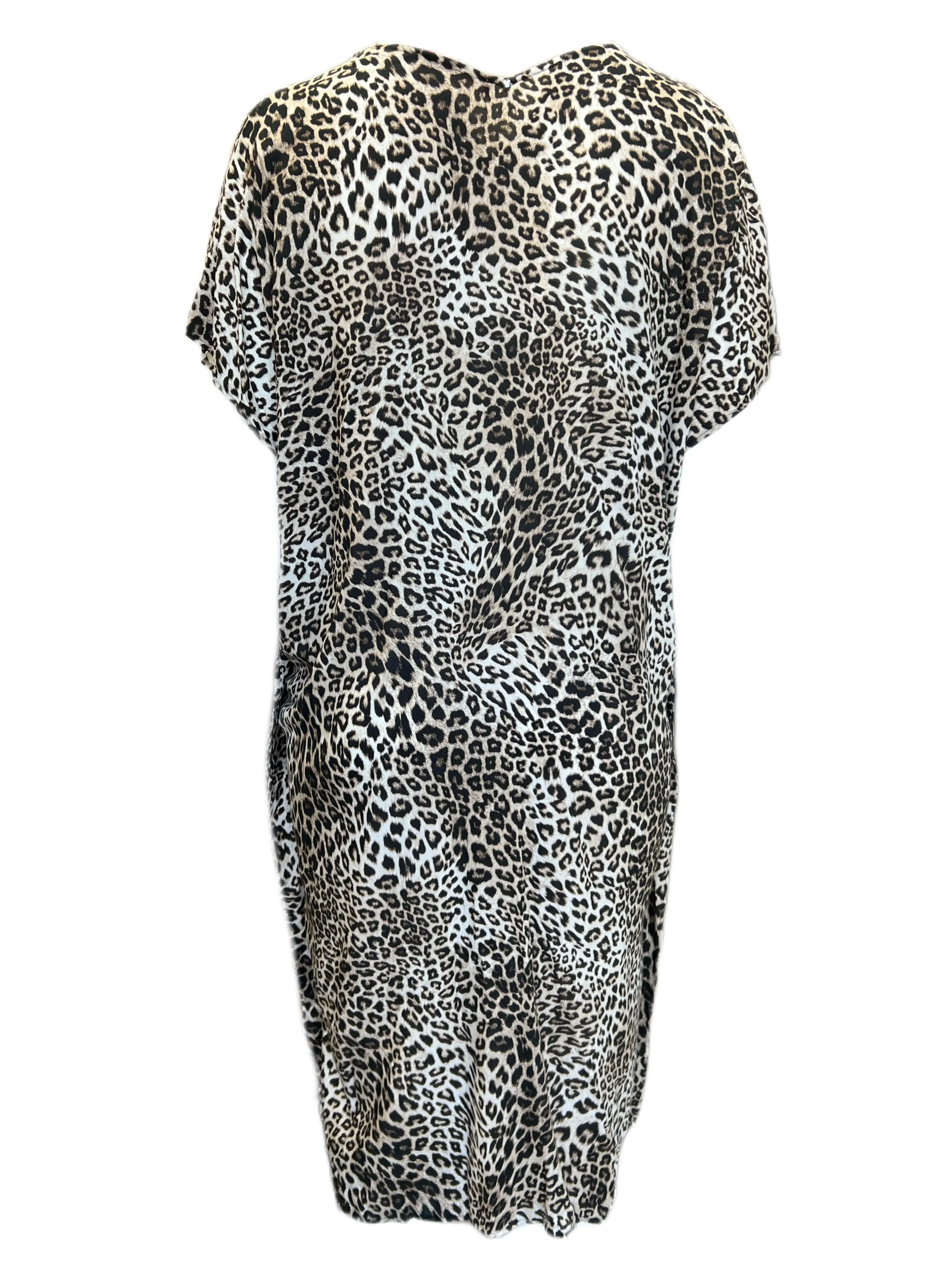 Marina Rinaldi Women's Brown Diaspro Animal Print Viscose Maxi Dress