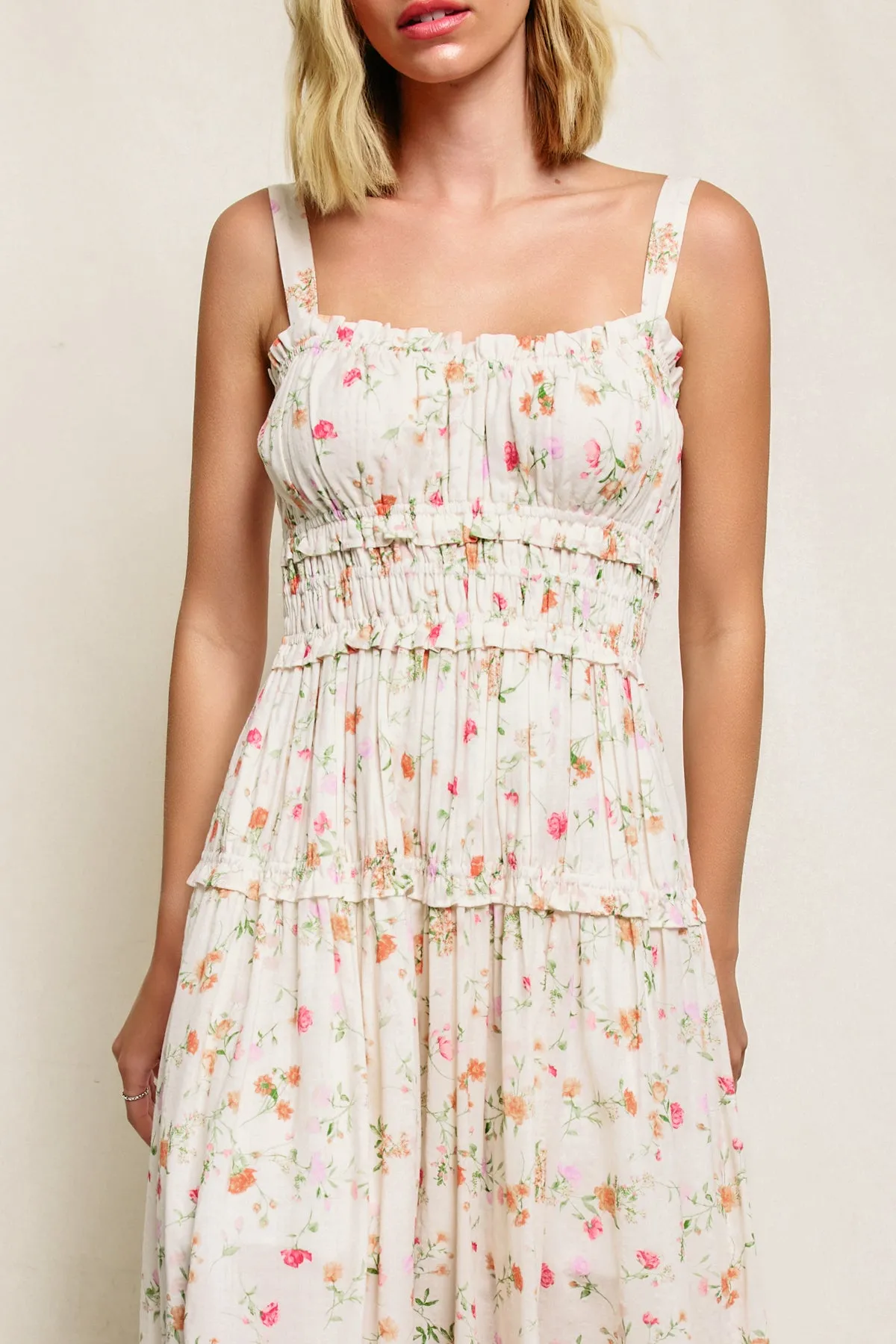 Marley Shirred Midi Dress