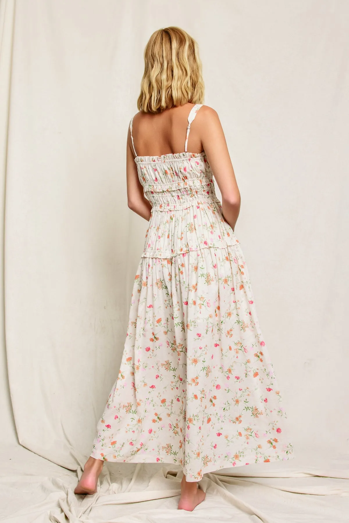 Marley Shirred Midi Dress