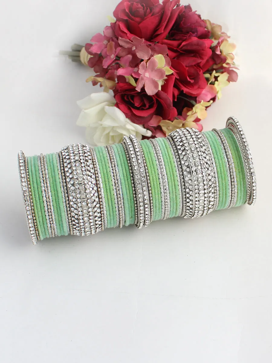 Maryam Bangle Set (Silver)