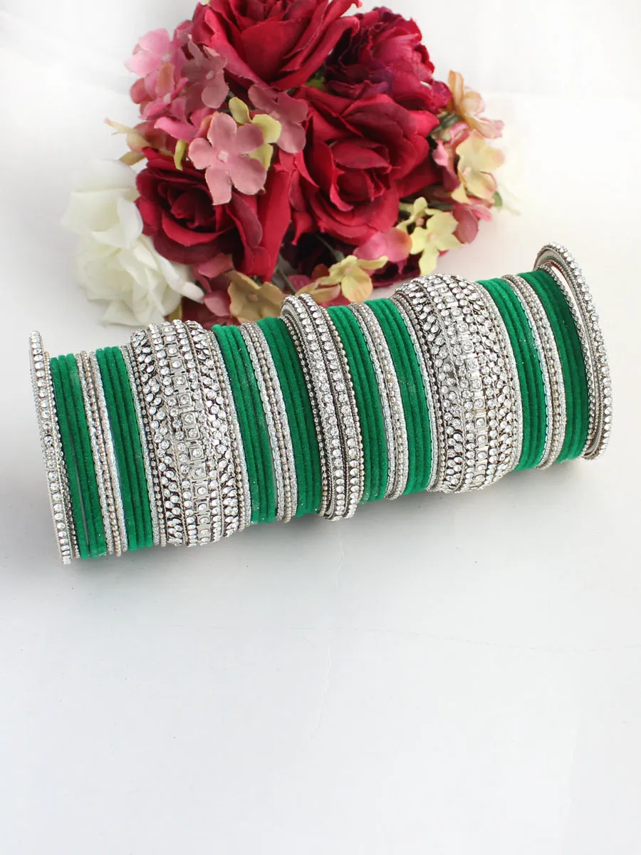 Maryam Bangle Set (Silver)