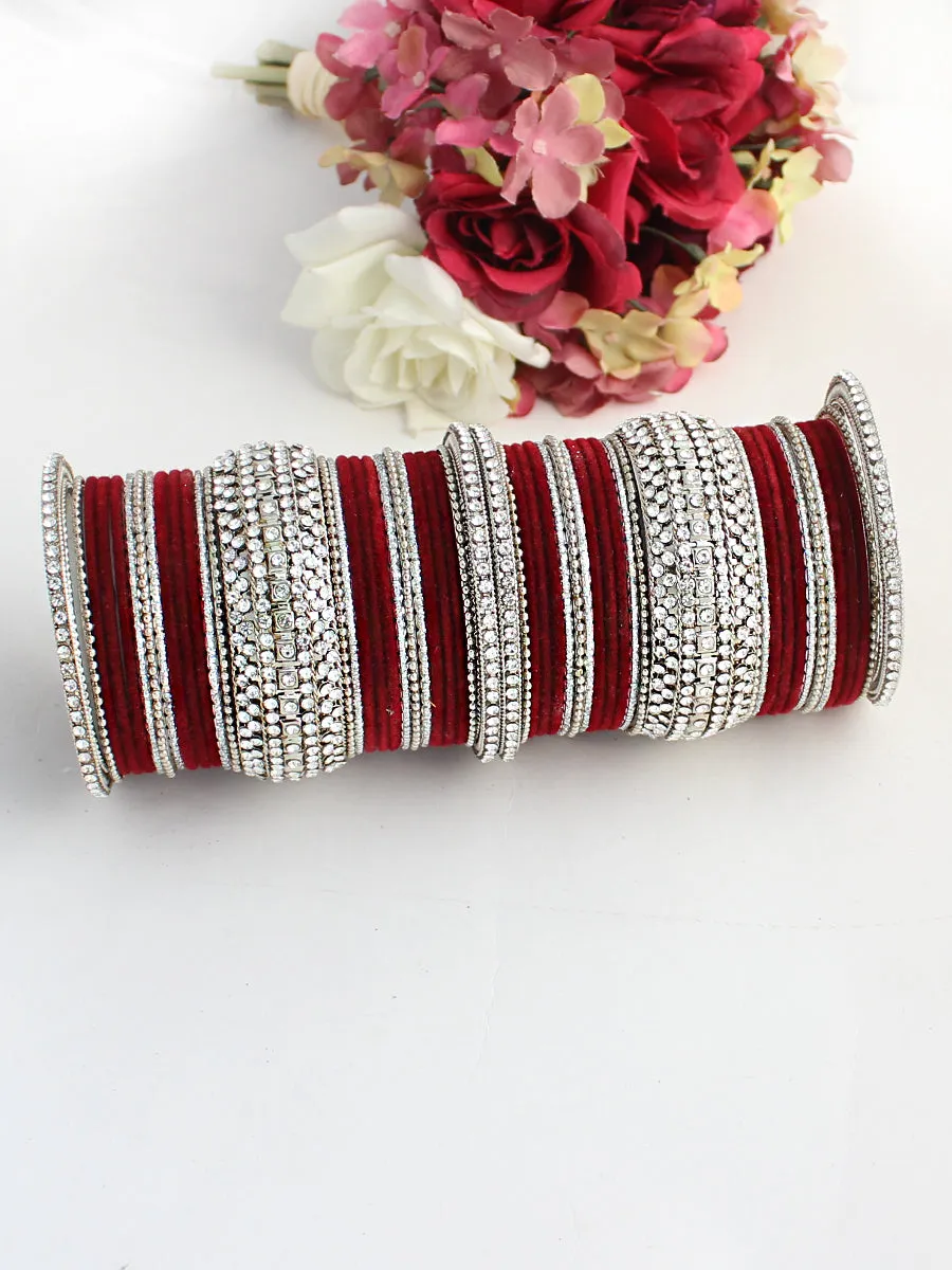 Maryam Bangle Set (Silver)