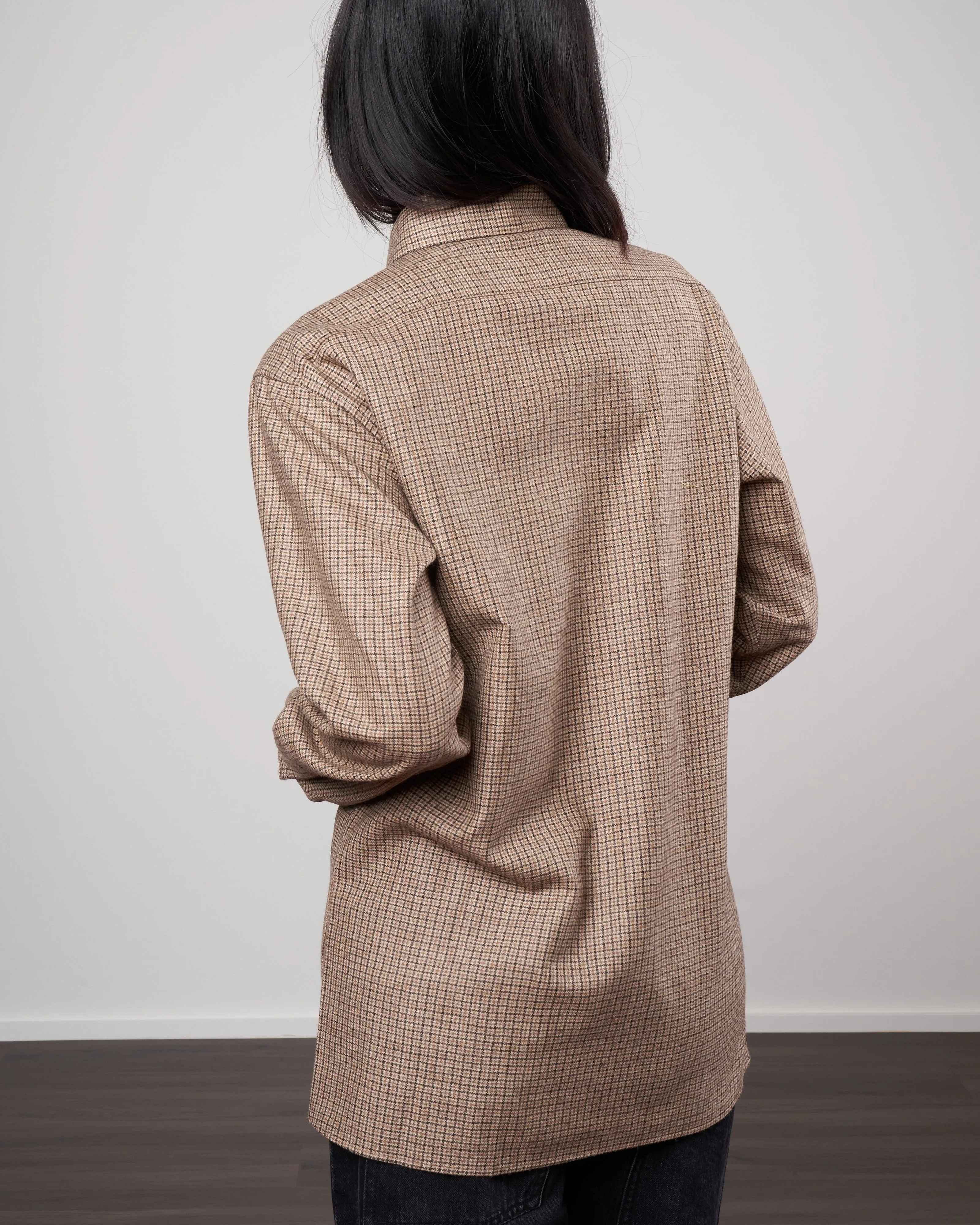 mitha shirt - brown check
