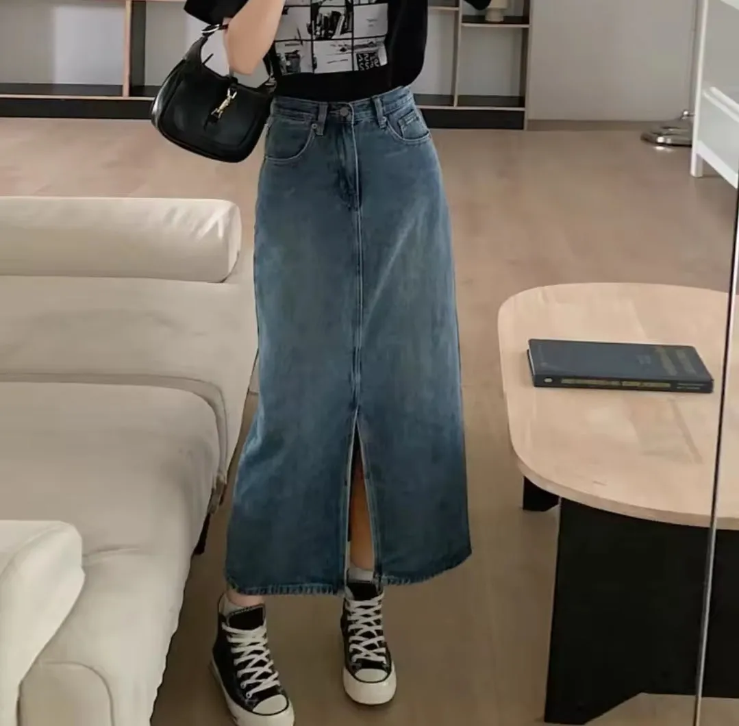 Modern Classic Denim Skirt