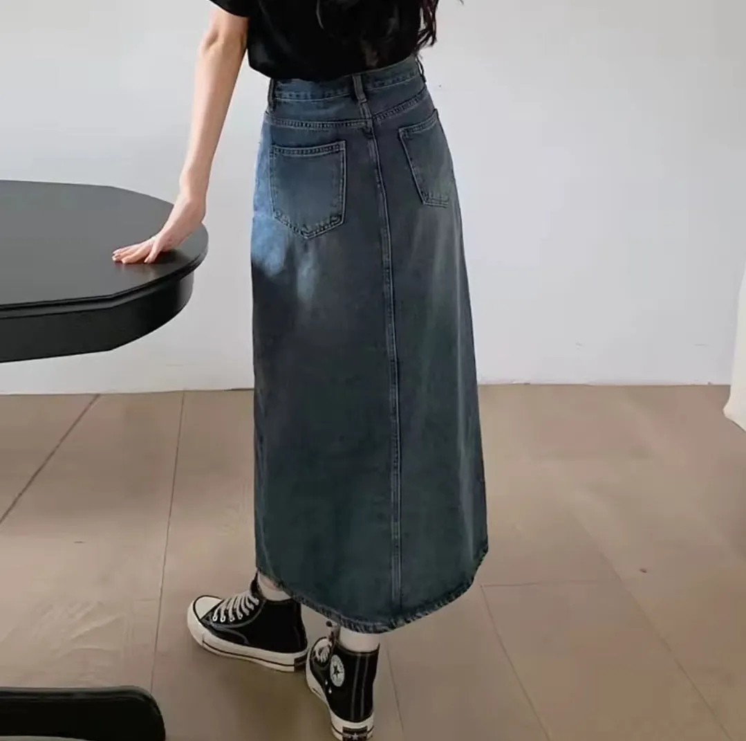 Modern Classic Denim Skirt