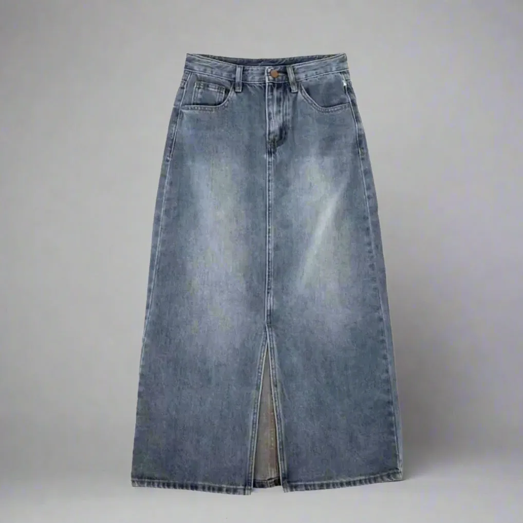 Modern Classic Denim Skirt