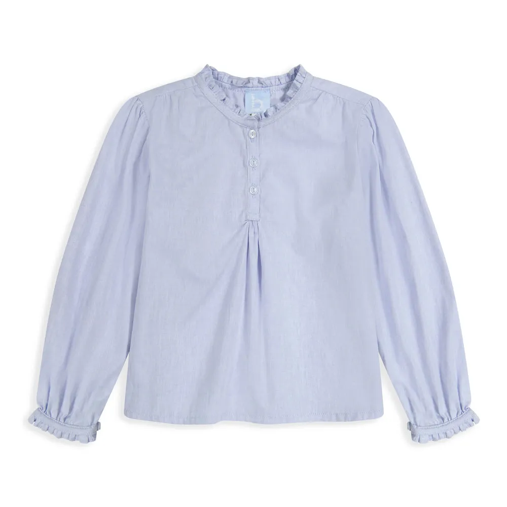 Morgan Blouse -- Blue Chambray