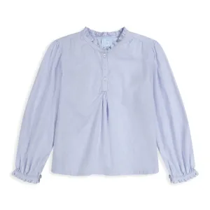Morgan Blouse -- Blue Chambray