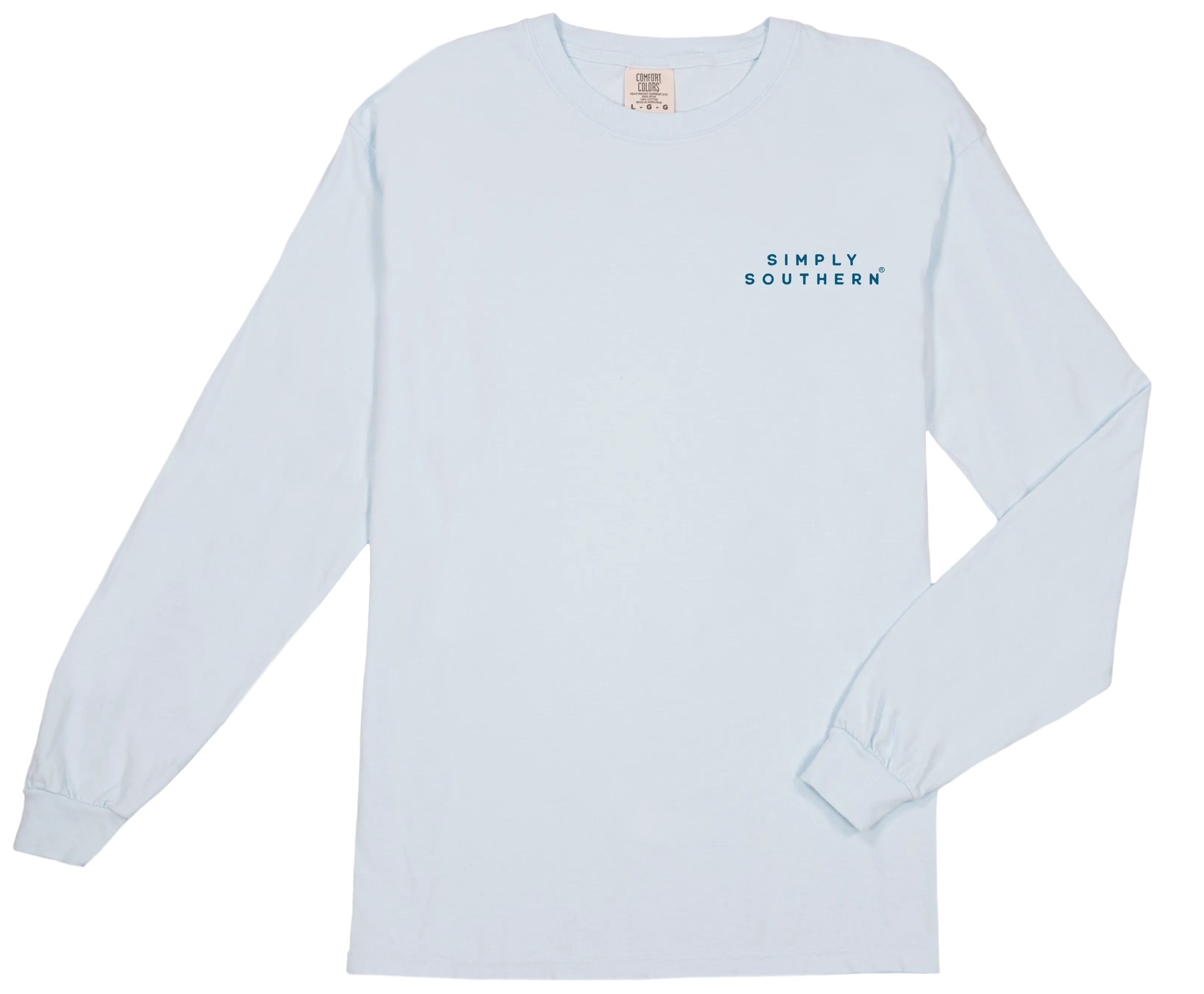 Mountain Chambray Logo Long Sleeve Tee by Simply Southern