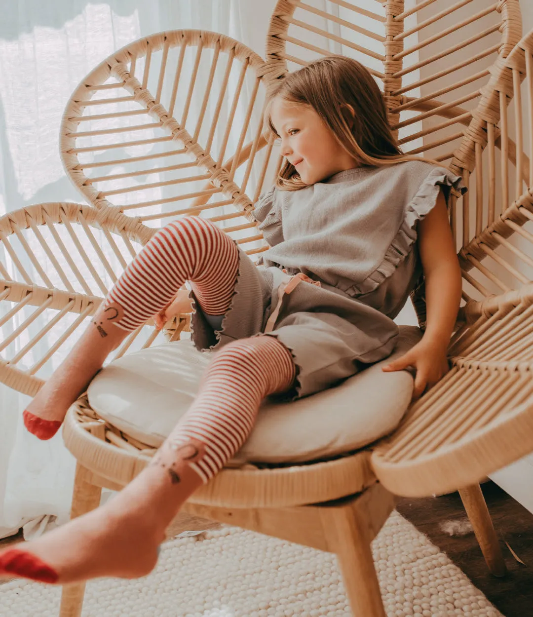 Multicoloured Mouse Print Tights