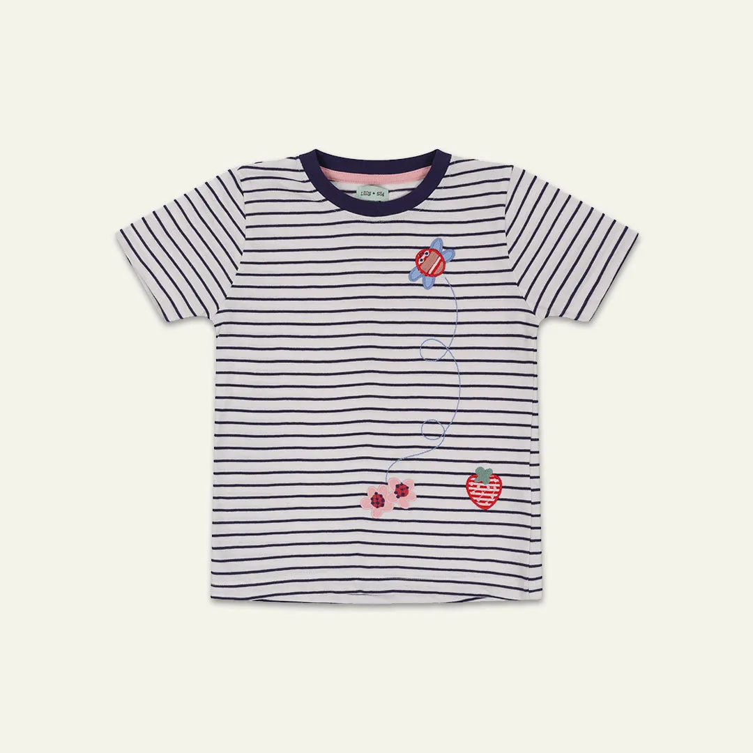 Multicoloured Stripe Print Top