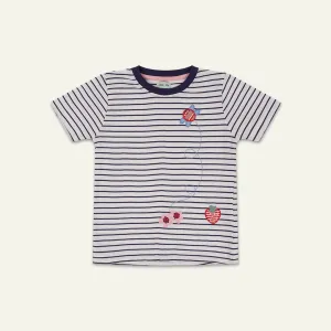 Multicoloured Stripe Print Top