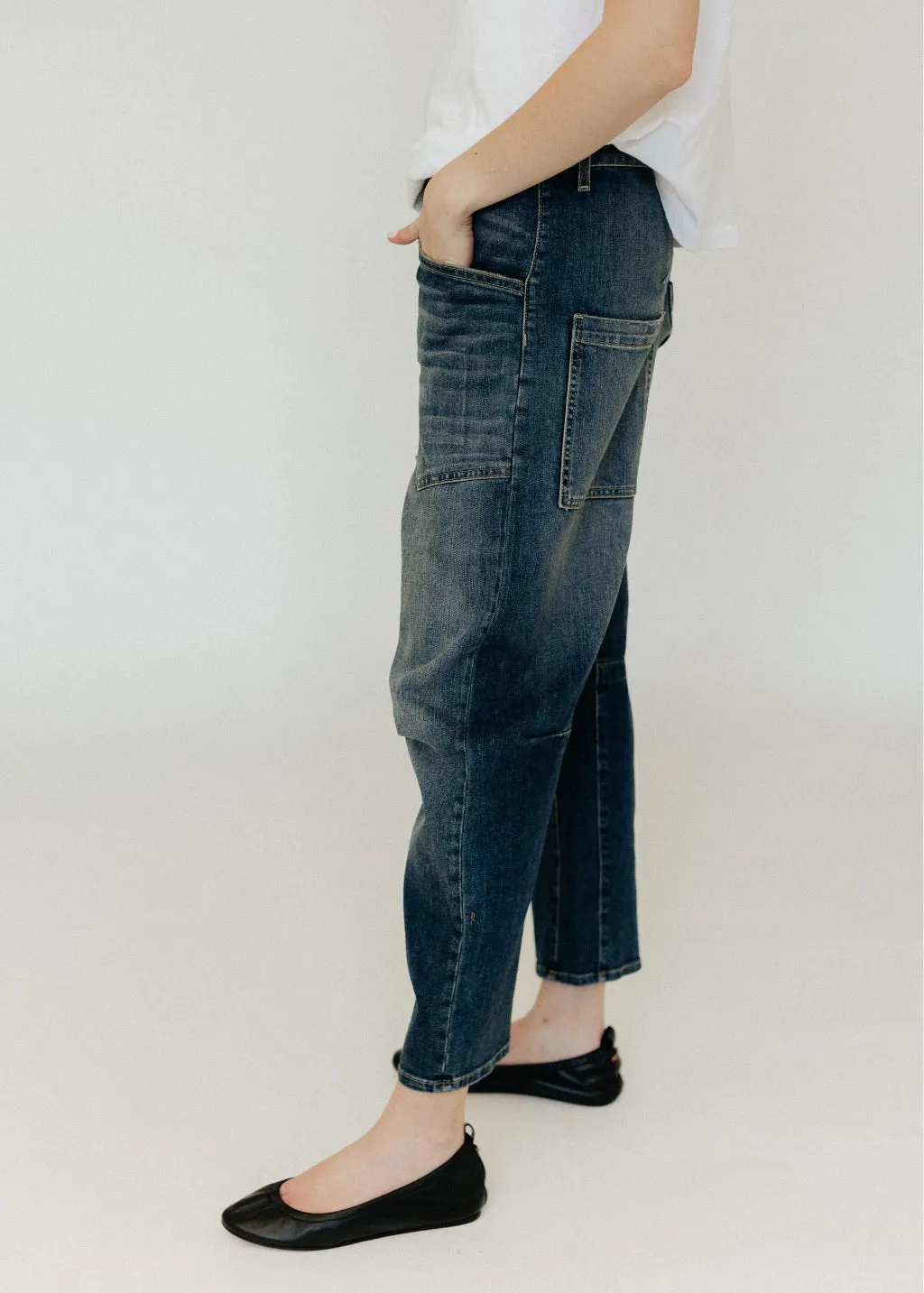 Nili Lotan Shon Jean in Classic Wash