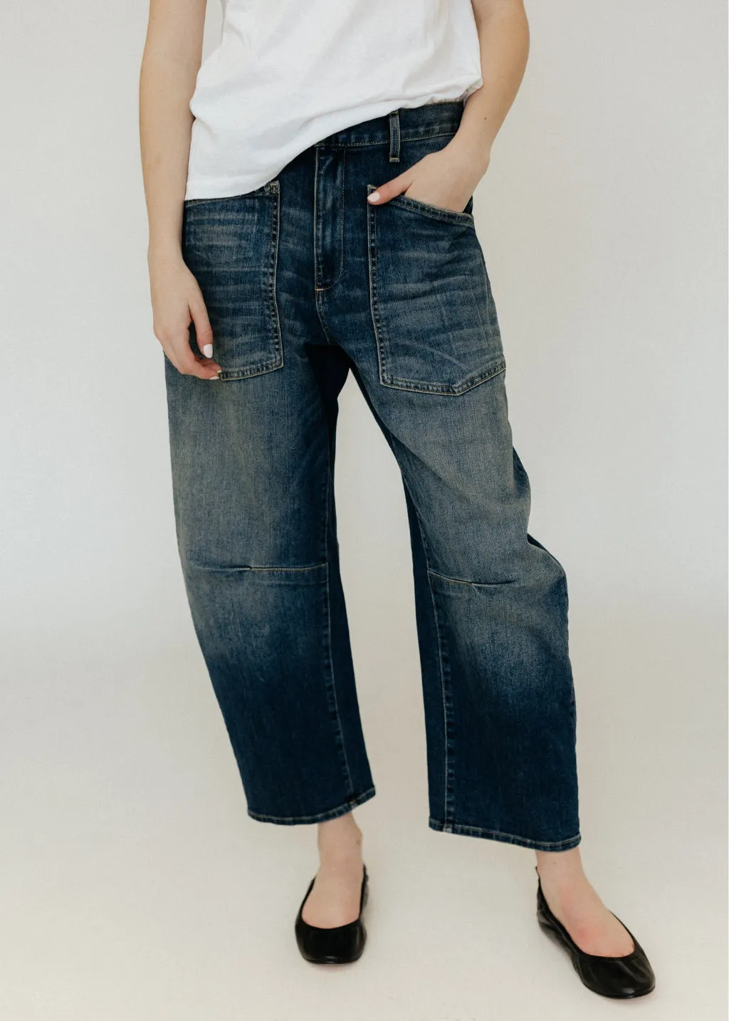 Nili Lotan Shon Jean in Classic Wash