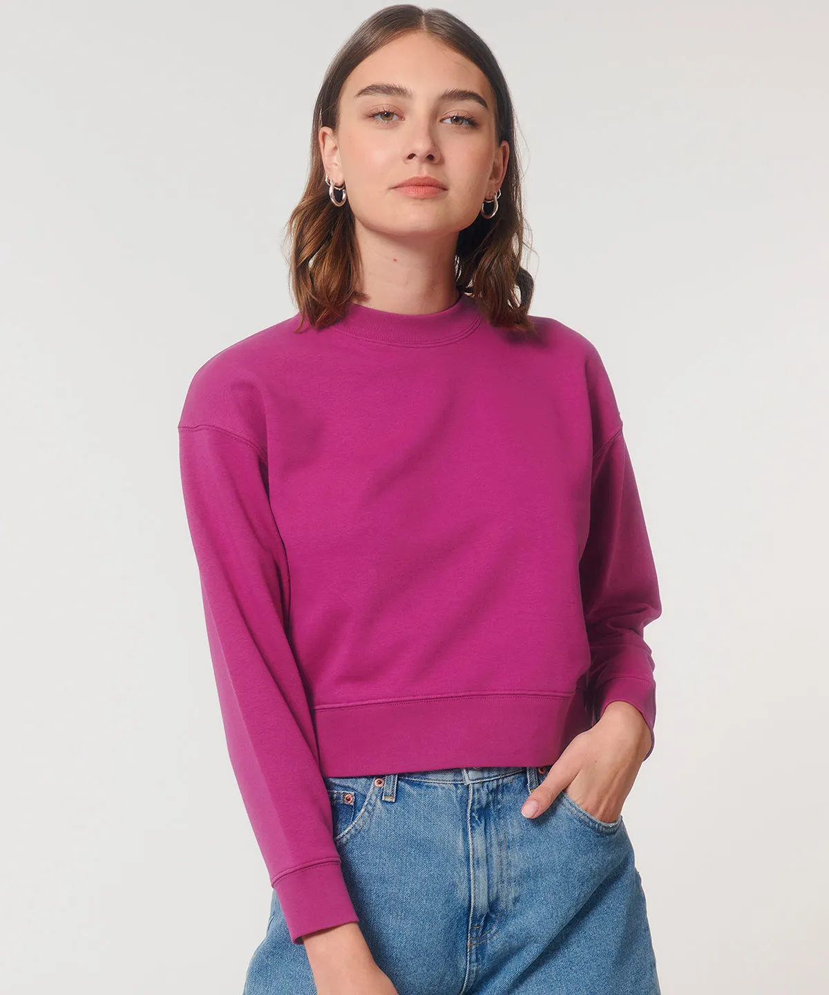 Organic Cropped Sweatshirt: Womens