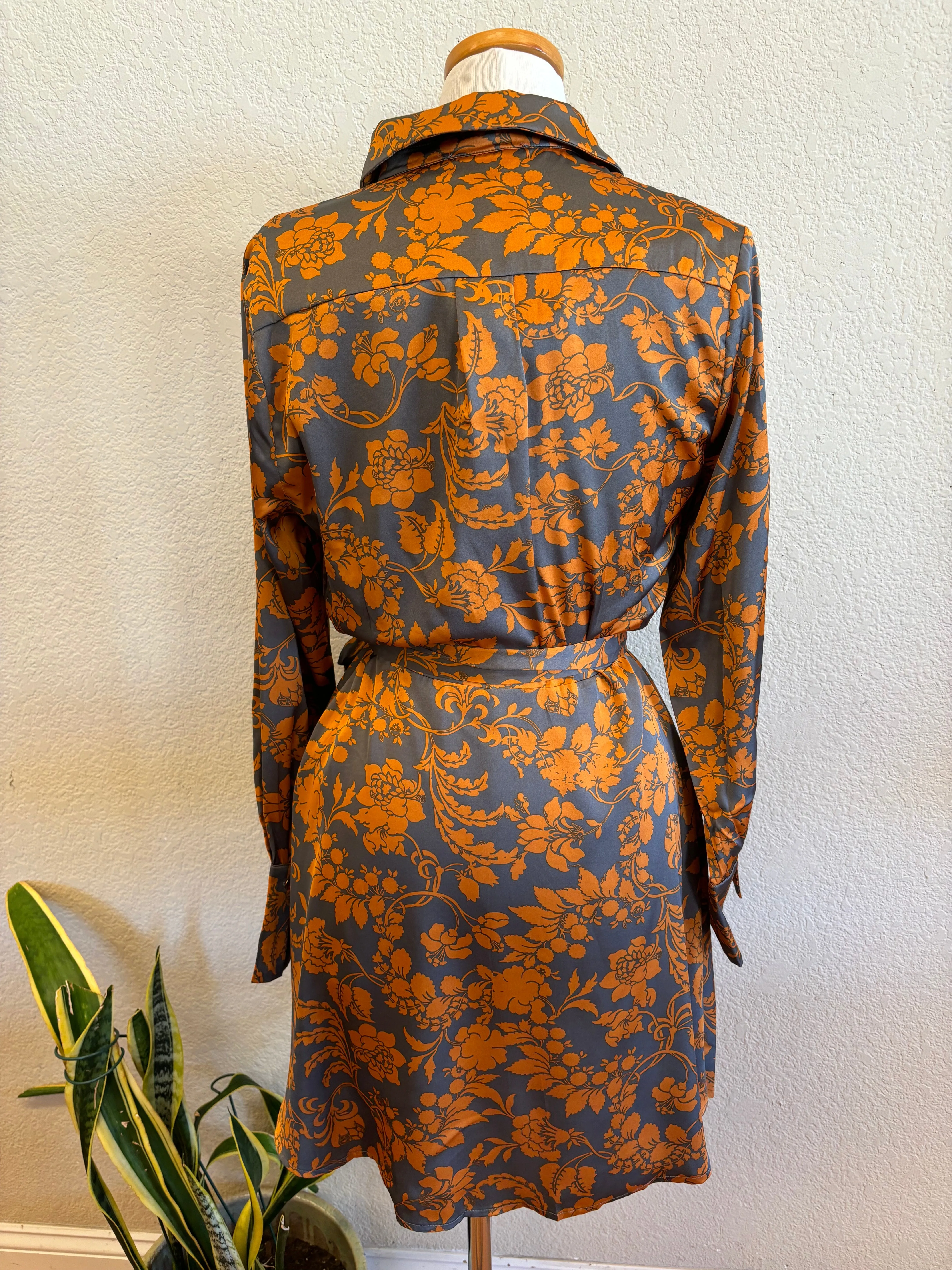 PALMER LONG SLEEVE WRAP DRESS