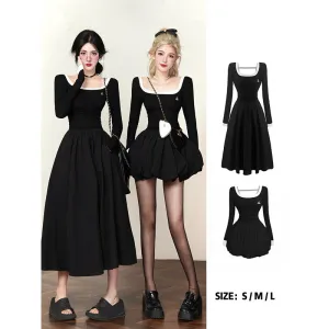 Paneled Embroidered Dress UB98552