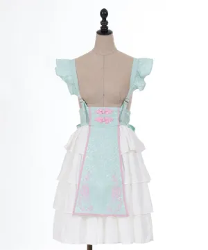 Peony Embroidered Chinese Skirt