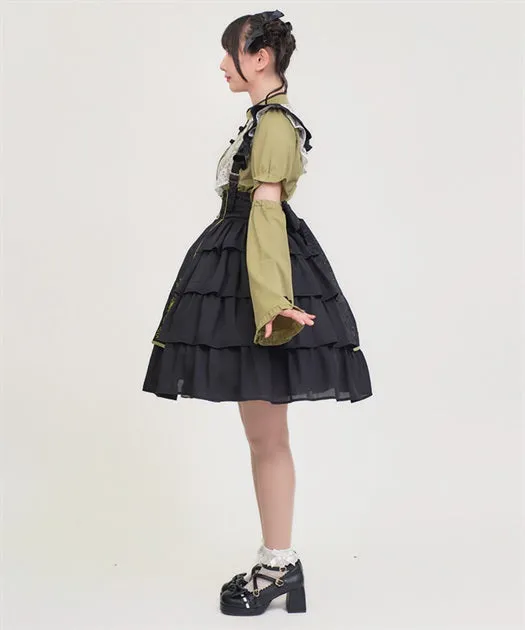 Peony Embroidered Chinese Skirt