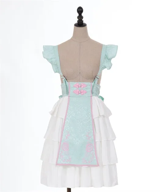 Peony Embroidered Chinese Skirt