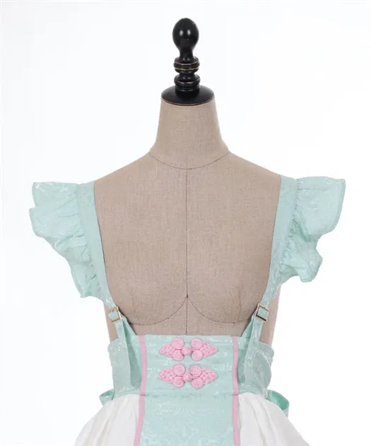 Peony Embroidered Chinese Skirt