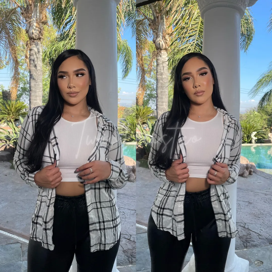 Plaid Girl Top
