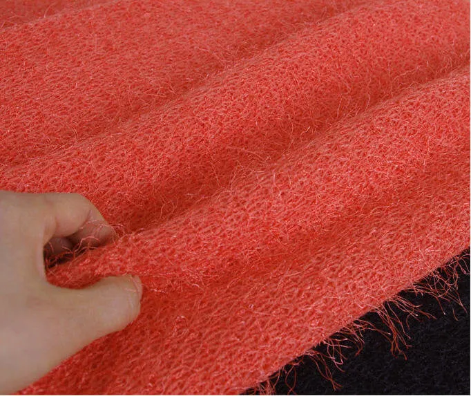 Polyester Hairy Sweater Knit Fabric - Choose From 6 Colors - 52" Wide - By the Yard v100-002