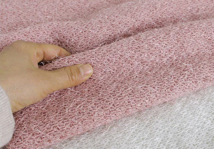 Polyester Hairy Sweater Knit Fabric - Choose From 6 Colors - 52" Wide - By the Yard v100-002