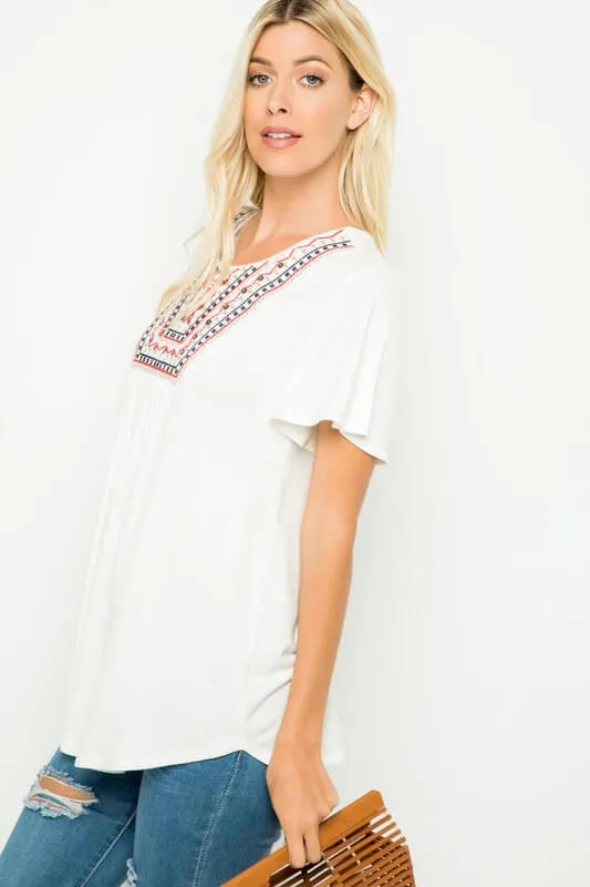 Primrose Embroidered Plus Size Blouse