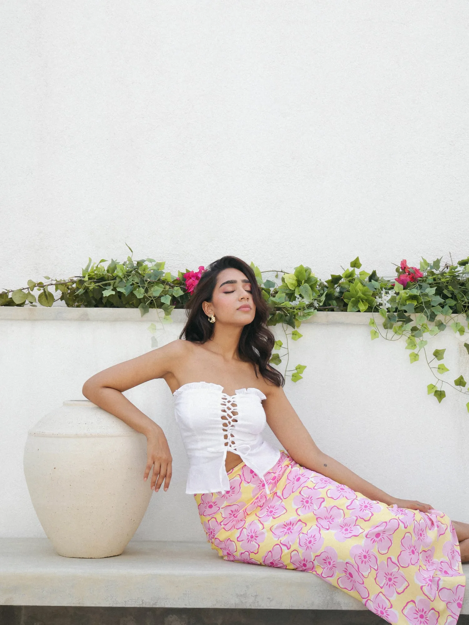 Printed Bias Skirt