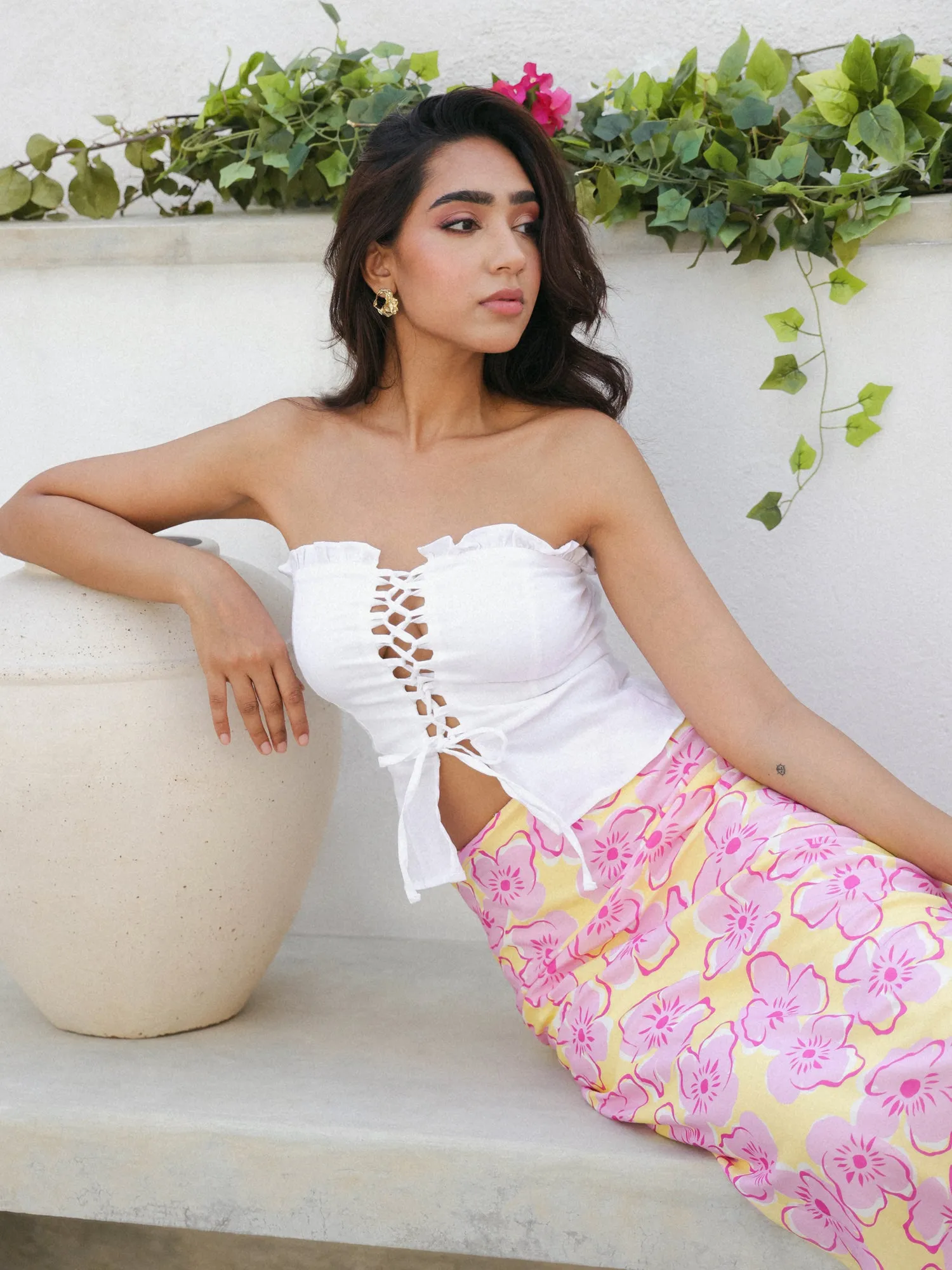 Printed Bias Skirt