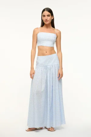 Procida Skirt Sky Gingham