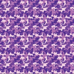 Purple Camo Printed Vinyl