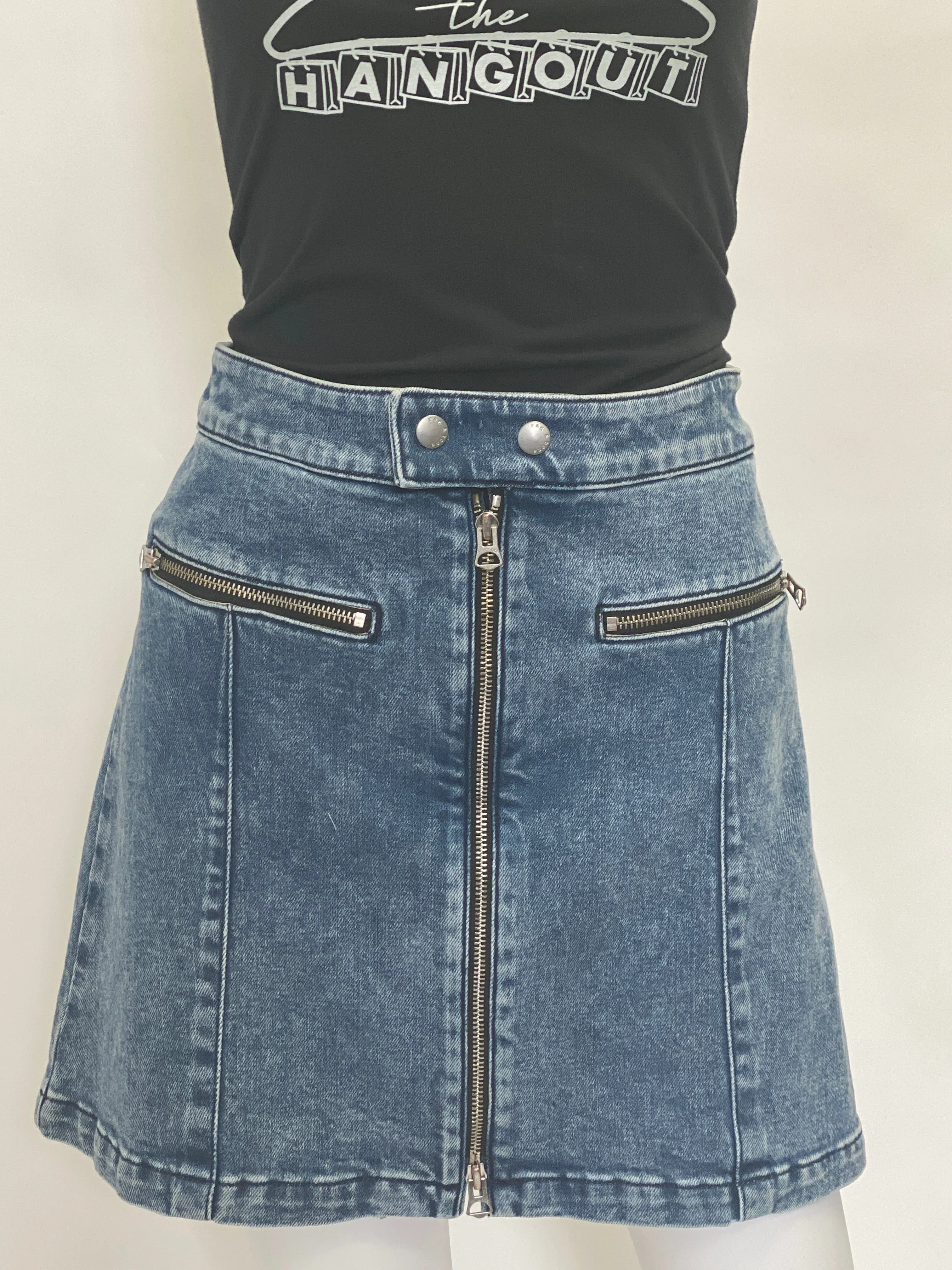 Rag & Bone Denim Mini Skirt