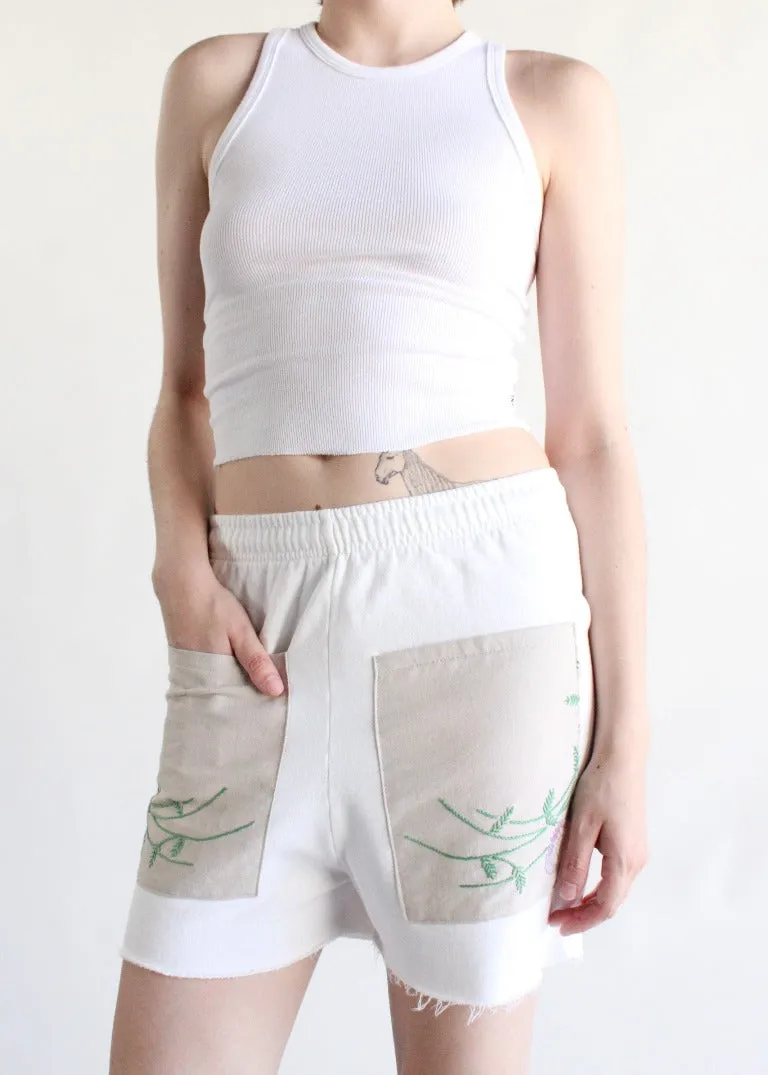 RCYCLD Sweat Short with Embroidered Front Pocket