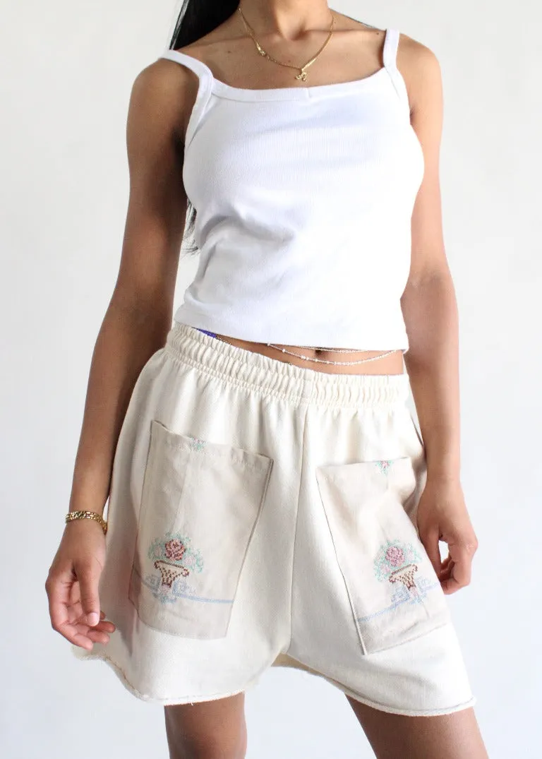 RCYCLD Sweat Short with Embroidered Front Pocket