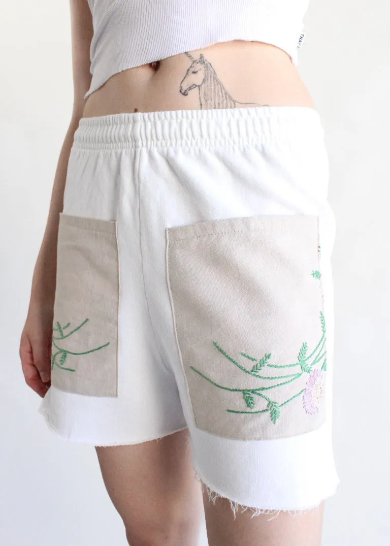 RCYCLD Sweat Short with Embroidered Front Pocket