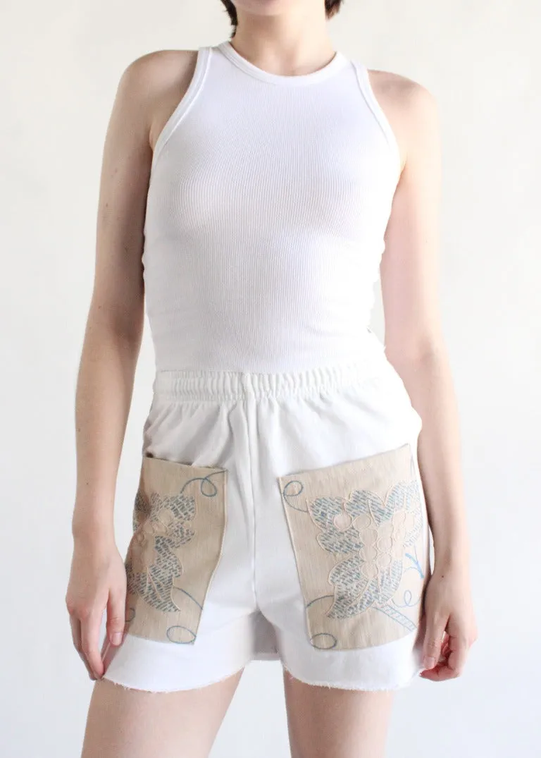 RCYCLD Sweat Short with Embroidered Front Pocket