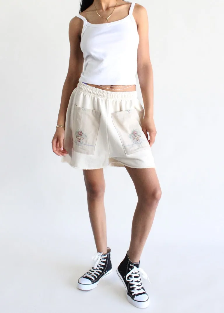 RCYCLD Sweat Short with Embroidered Front Pocket