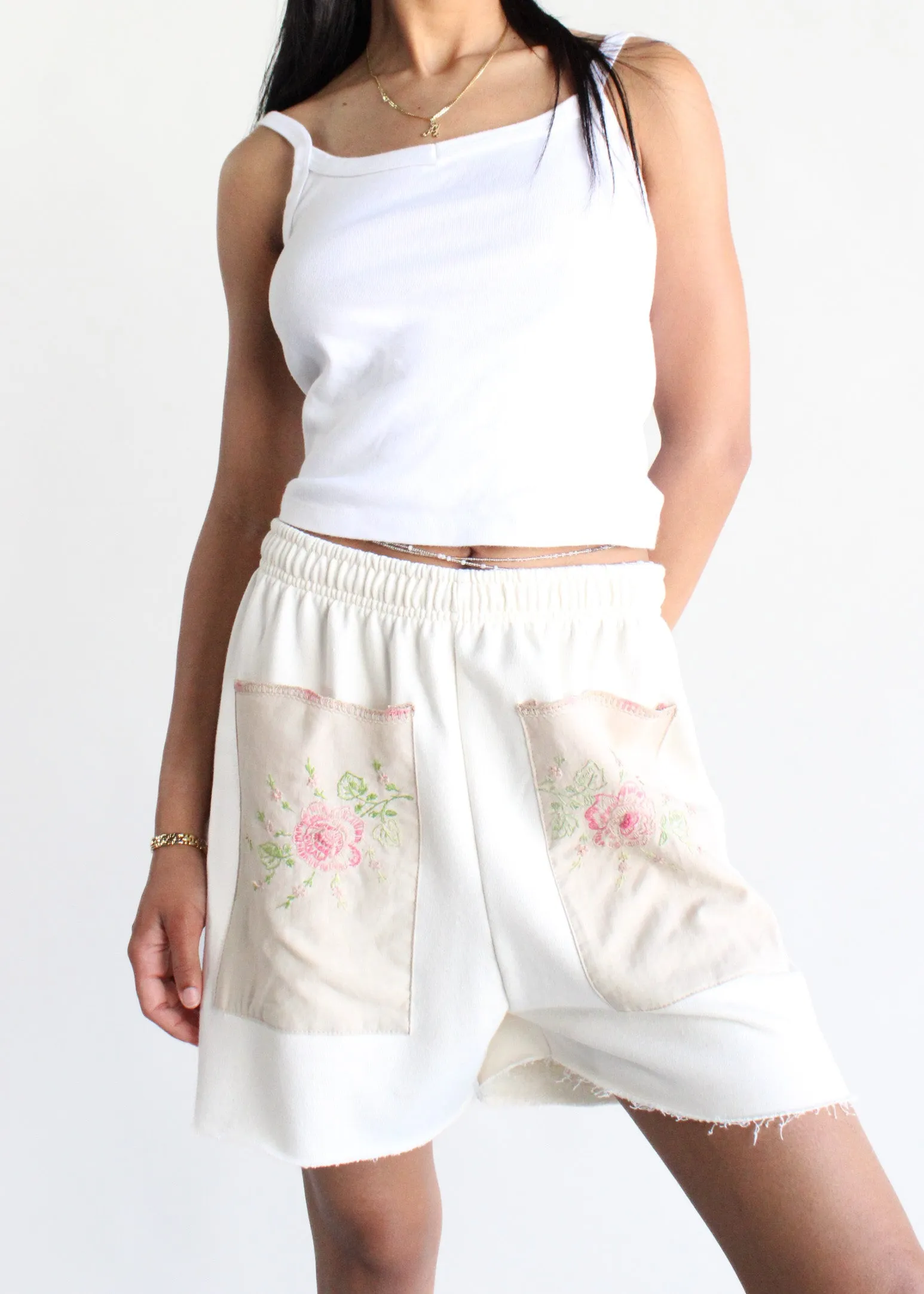 RCYCLD Sweat Short with Embroidered Front Pocket