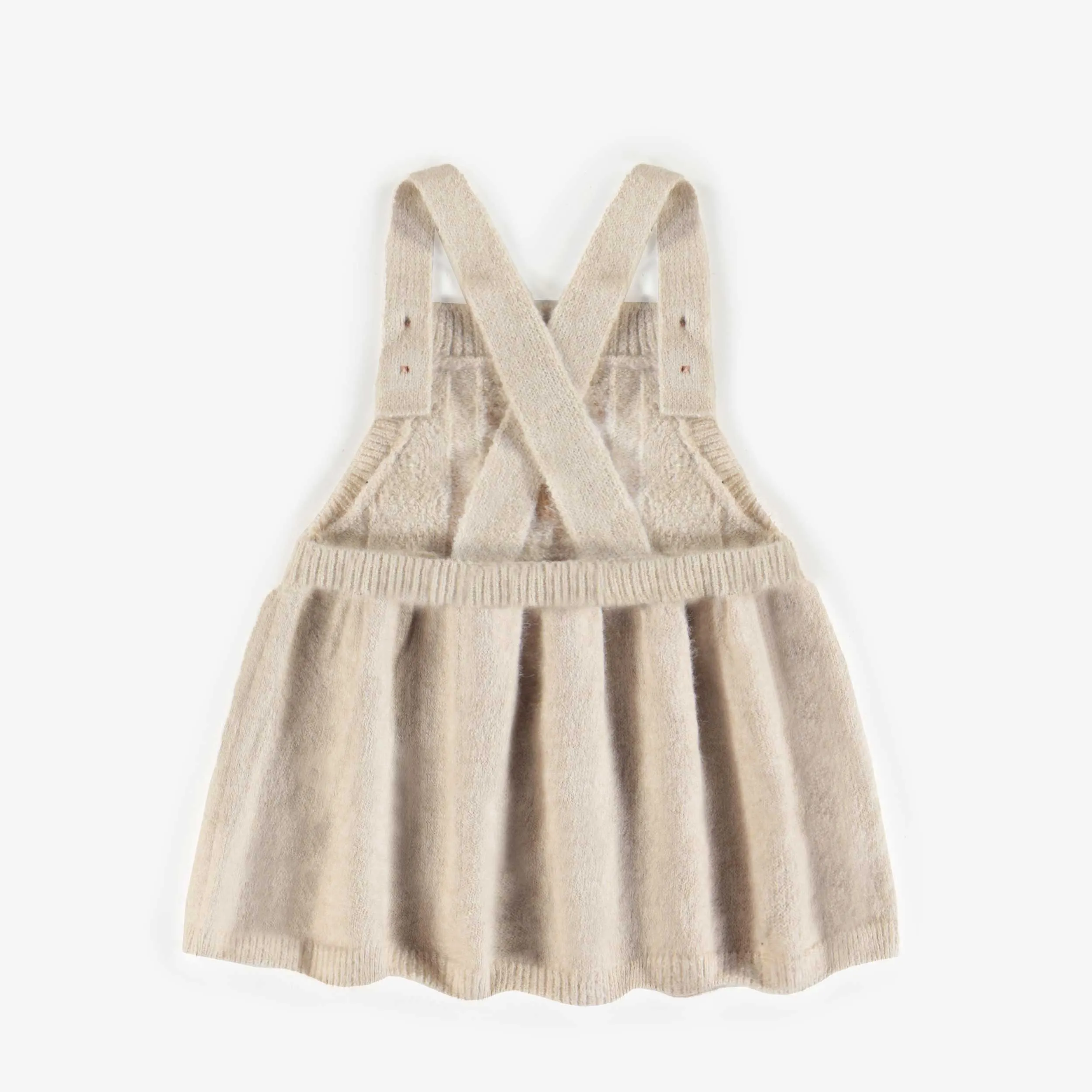 Robe de maille en polyester recyclé, naissance || Knitted Dress in recycled polyester, newborn