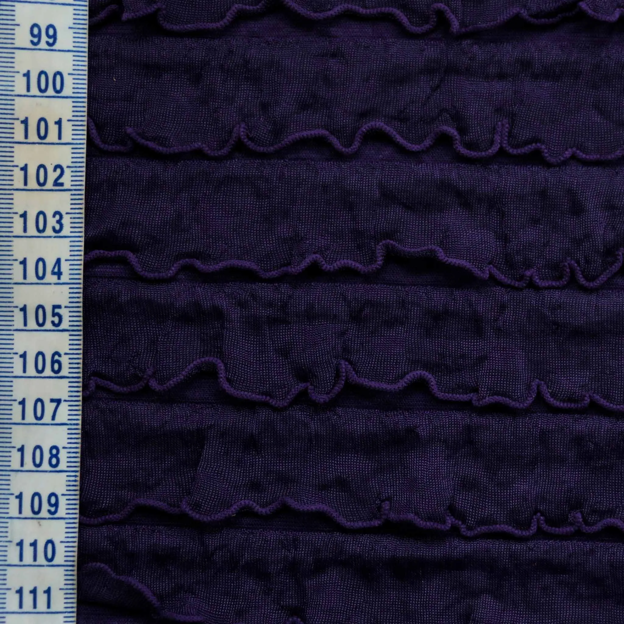 Ruffle RaRa Fabric - Black, Purple and animal print